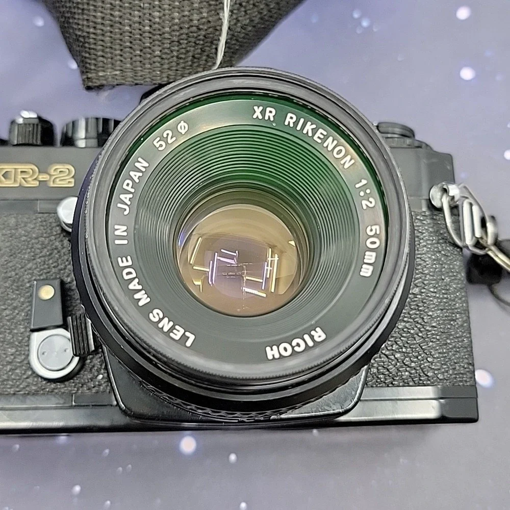 Ricoh XR-2 35mm Film Camera w/ 50mm W/ Additional Lens Untested As-Is